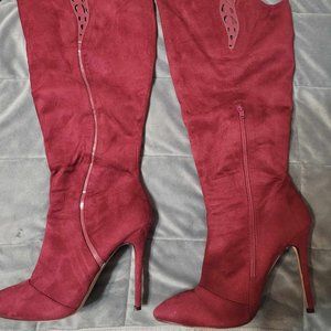 Madison Knee High Heeled Boots